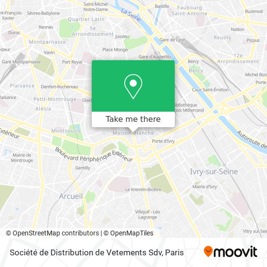 Société de Distribution de Vetements Sdv map