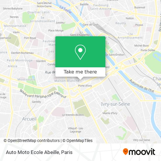 Auto Moto Ecole Abeille map