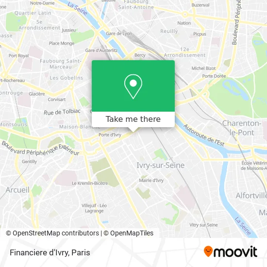 Financiere d'Ivry map