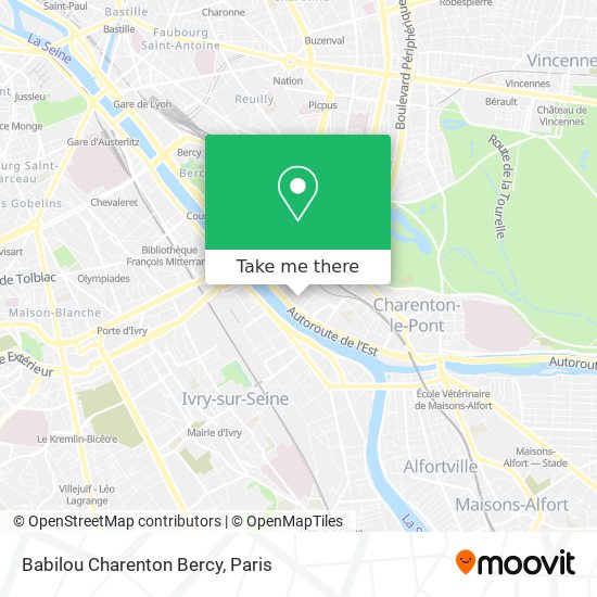 Babilou Charenton Bercy map