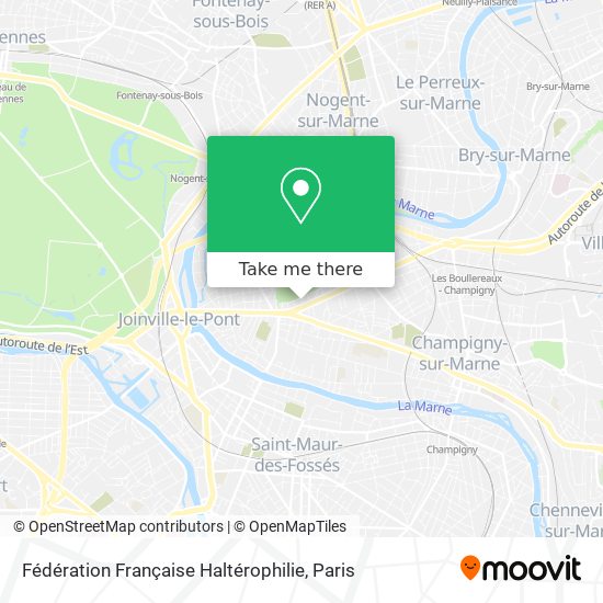 Fédération Française Haltérophilie map