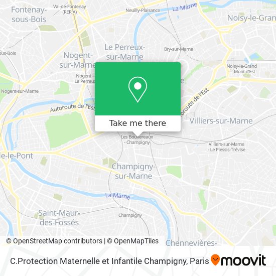 C.Protection Maternelle et Infantile Champigny map