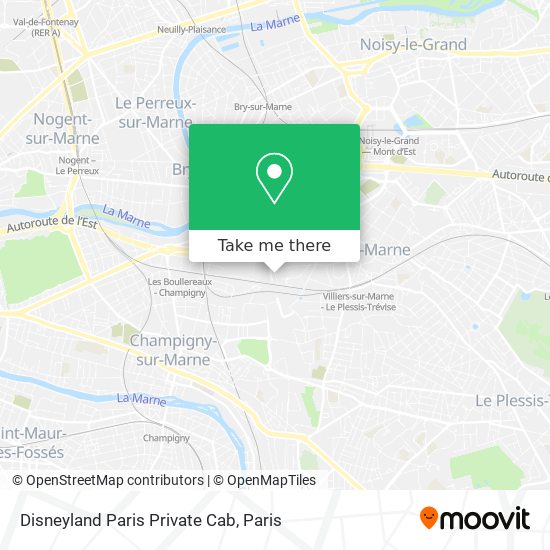 Mapa Disneyland Paris Private Cab