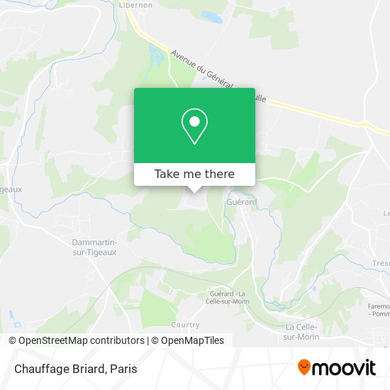 Chauffage Briard map