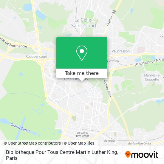 Bibliotheque Pour Tous Centre Martin Luther King map