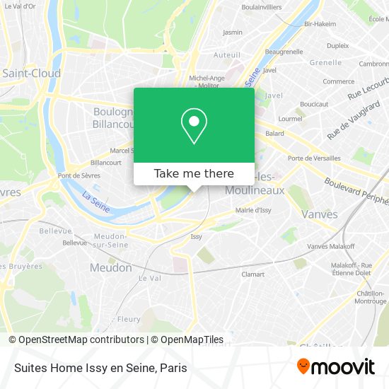 Mapa Suites Home Issy en Seine
