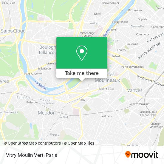 Vitry Moulin Vert map