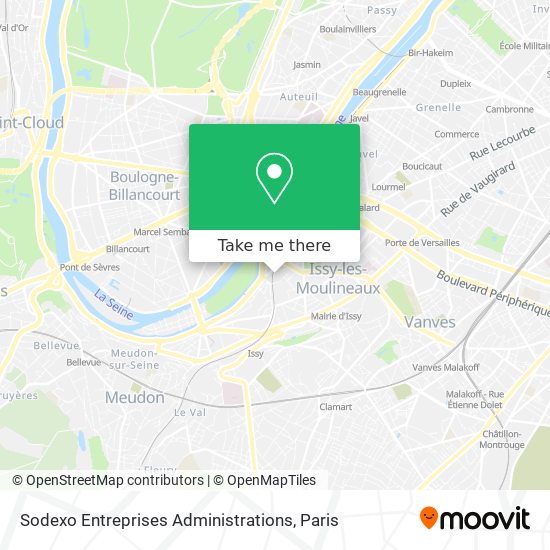 Sodexo Entreprises Administrations map