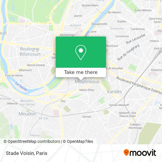 Mapa Stade Voisin