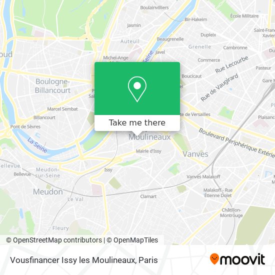 Mapa Vousfinancer Issy les Moulineaux