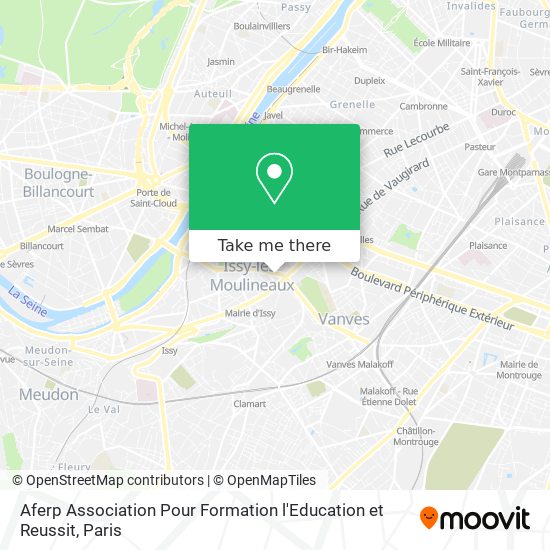 Mapa Aferp Association Pour Formation l'Education et Reussit