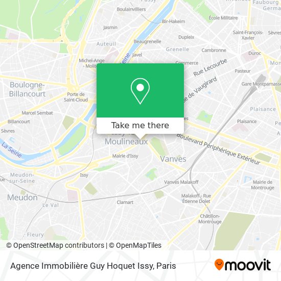 Agence Immobilière Guy Hoquet Issy map