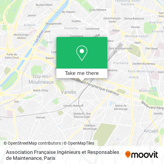 Association Française Ingénieurs et Responsables de Maintenance map