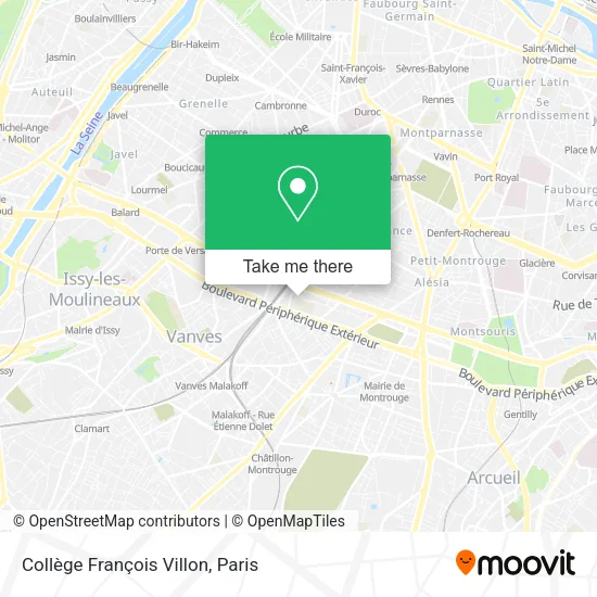 Collège François Villon map