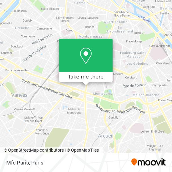 Mapa Mfc Paris