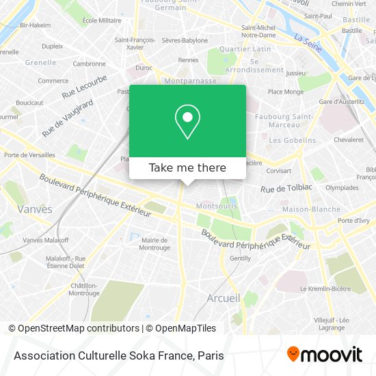 Mapa Association Culturelle Soka France