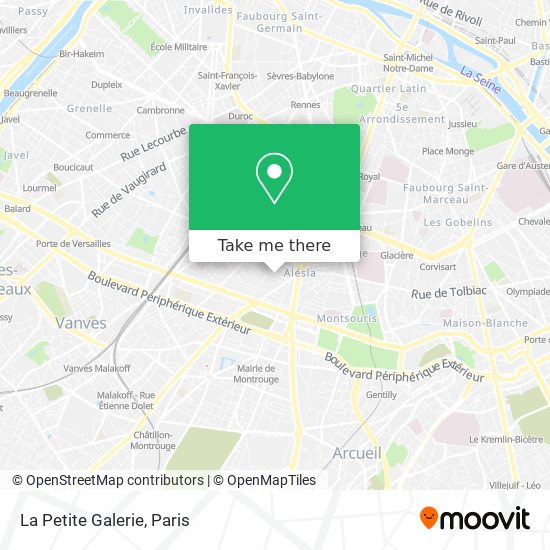 Mapa La Petite Galerie