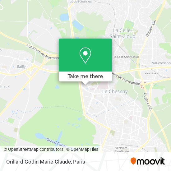 Mapa Orillard Godin Marie-Claude