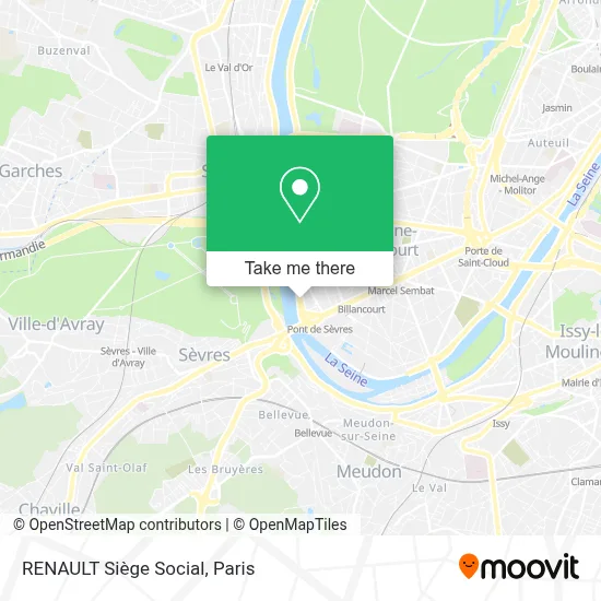 RENAULT Siège Social map
