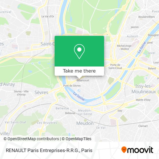 RENAULT Paris Entreprises-R.R.G. map