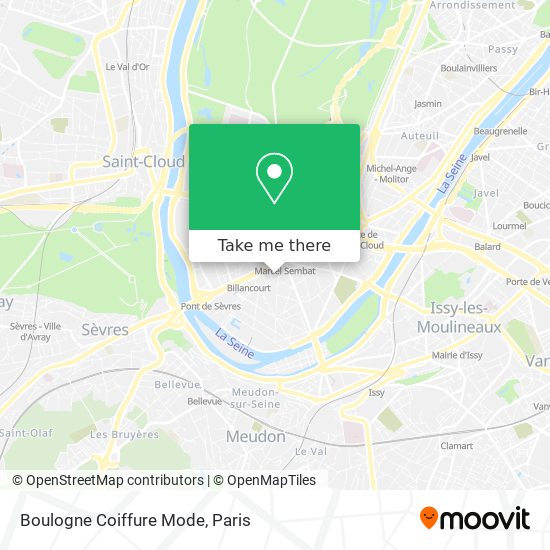 Mapa Boulogne Coiffure Mode