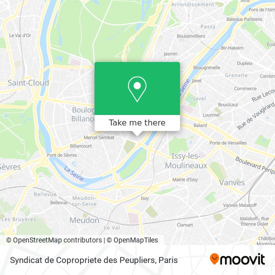 Syndicat de Copropriete des Peupliers map