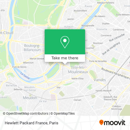 Hewlett Packard France map