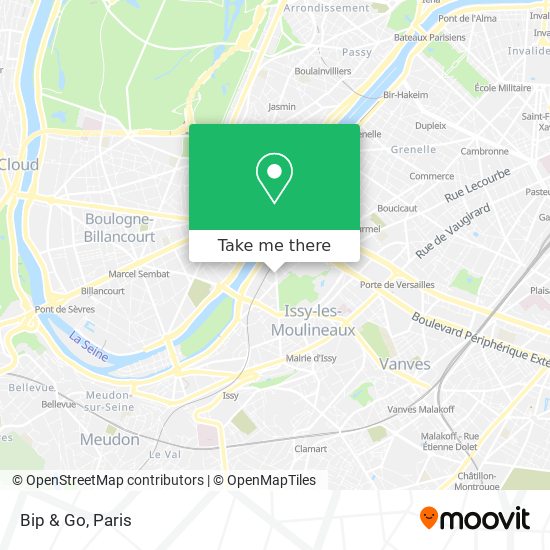 Bip & Go map