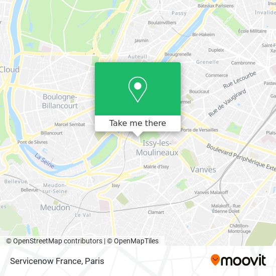 Mapa Servicenow France