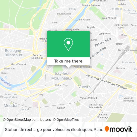 Mapa Station de recharge pour véhicules électriques