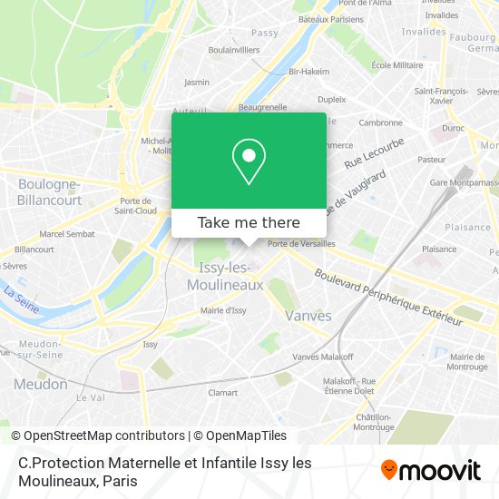 Mapa C.Protection Maternelle et Infantile Issy les Moulineaux