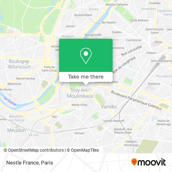 Nestle France map