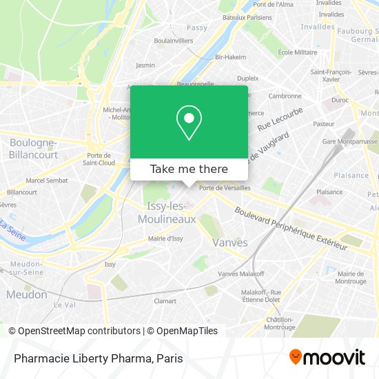 Mapa Pharmacie Liberty Pharma