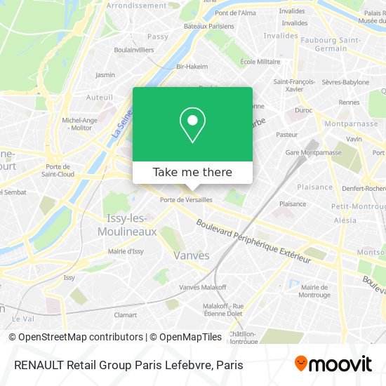 Mapa RENAULT Retail Group Paris Lefebvre