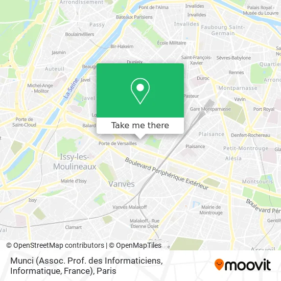Munci (Assoc. Prof. des Informaticiens, Informatique, France) map