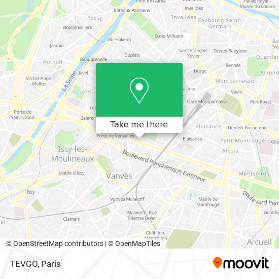 TEVGO map
