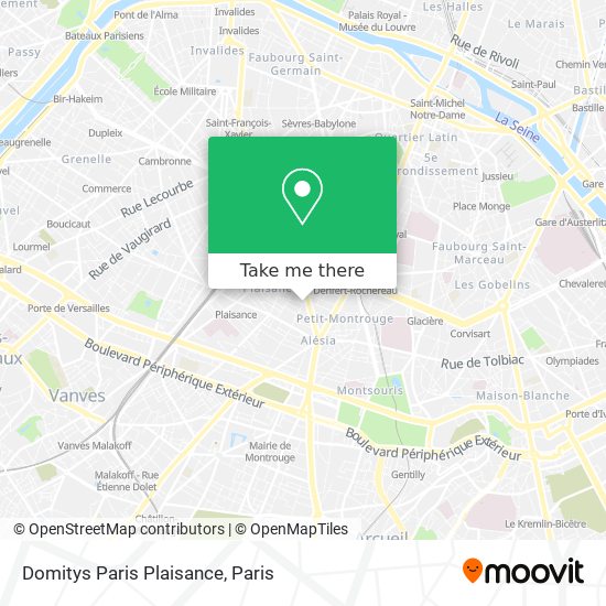 Domitys Paris Plaisance map