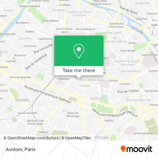 Avidom map