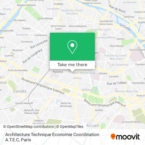 Architecture Technique Economie Coordination A.T.E.C map