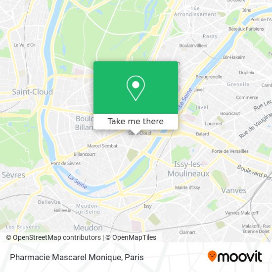 Mapa Pharmacie Mascarel Monique