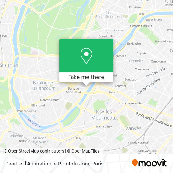 Centre d'Animation le Point du Jour map