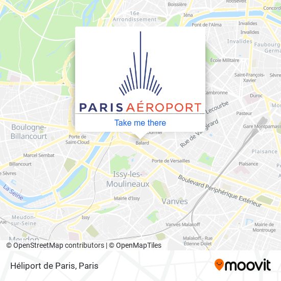 Héliport de Paris map