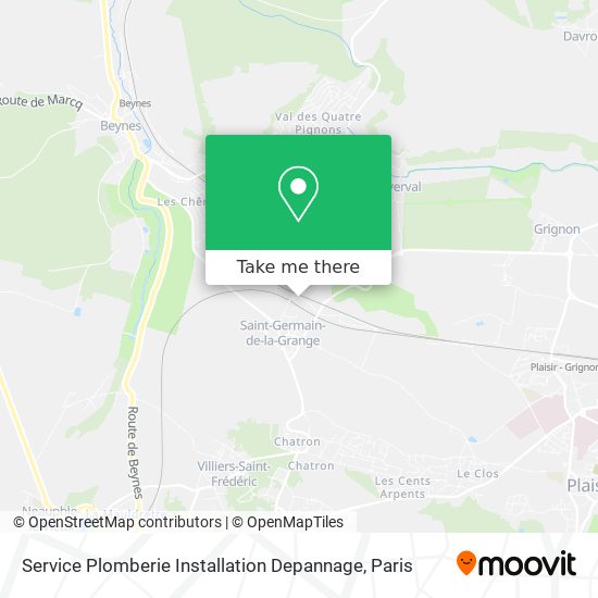 Service Plomberie Installation Depannage map