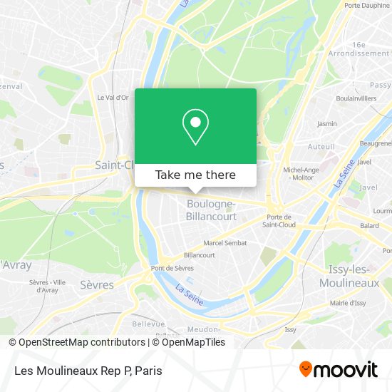 Mapa Les Moulineaux Rep P