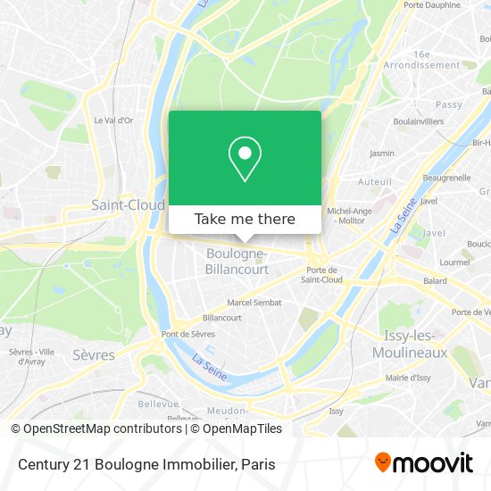 Century 21 Boulogne Immobilier map