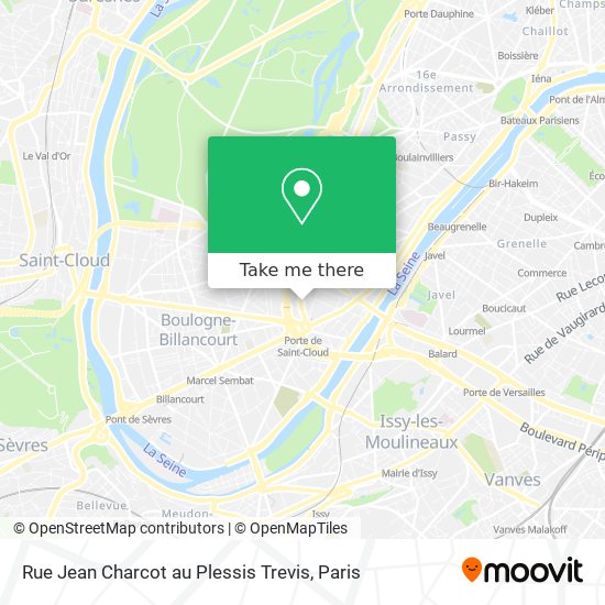 Mapa Rue Jean Charcot au Plessis Trevis