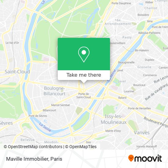 Mapa Maville Immobilier