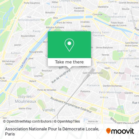 Association Nationale Pour la Démocratie Locale map