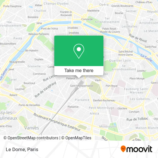Le Dome map