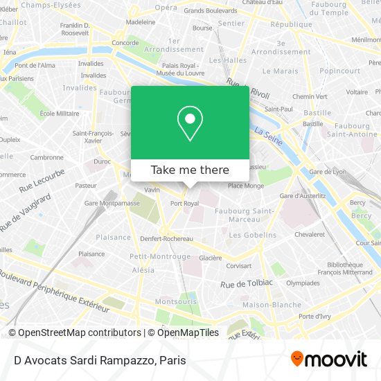 D Avocats Sardi Rampazzo map